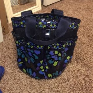 Vera Bradley Indigo Pop Shower Caddy